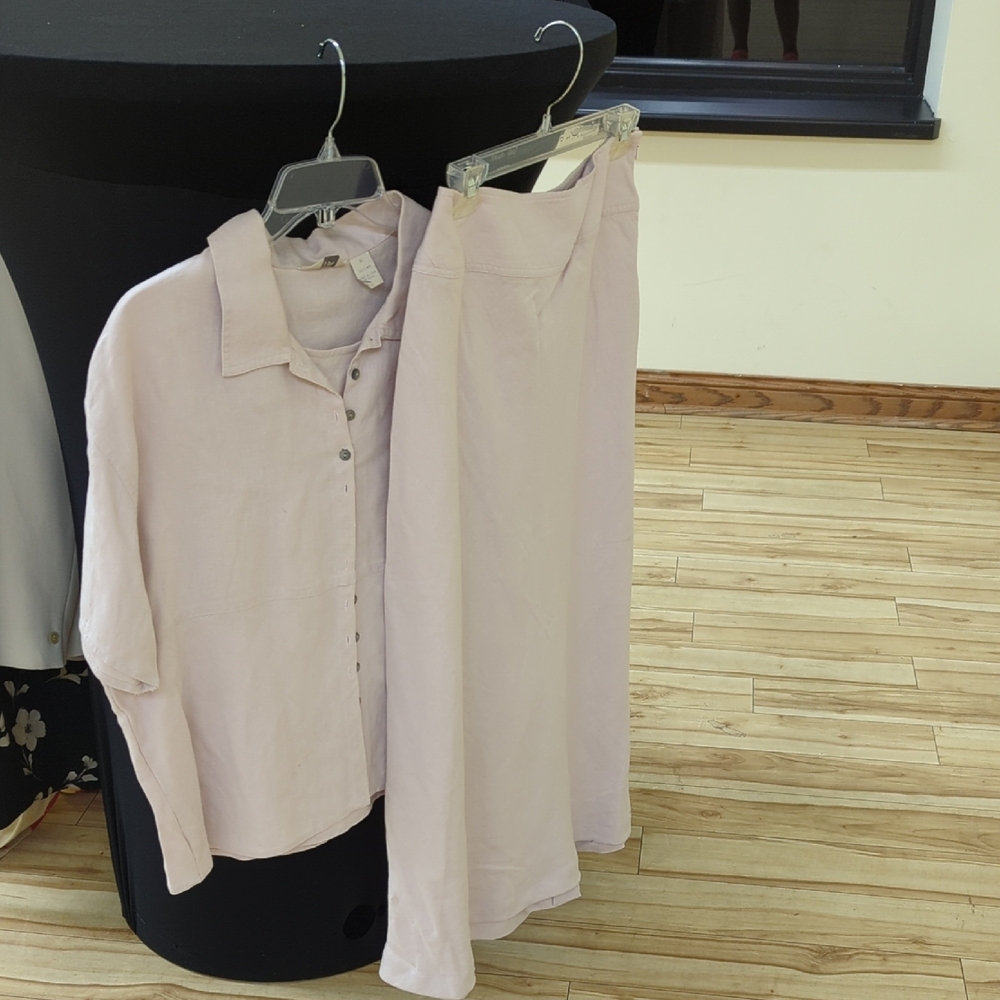 J. Jill Soft Pink Skirt Set